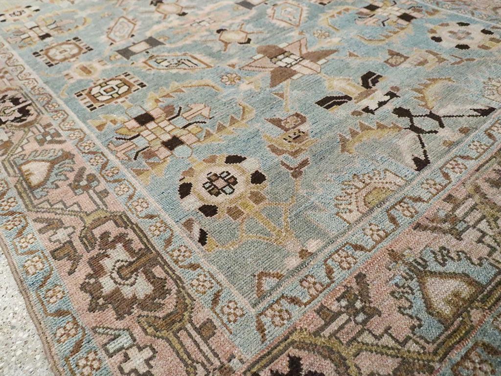 Mid-20th Century Persian Malayer Accent Rug For Sale 1
