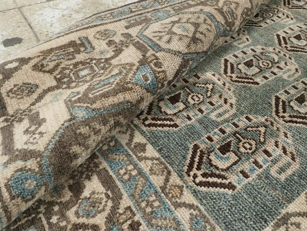 Mid-20th Century Persian Malayer Accent Rug For Sale 1