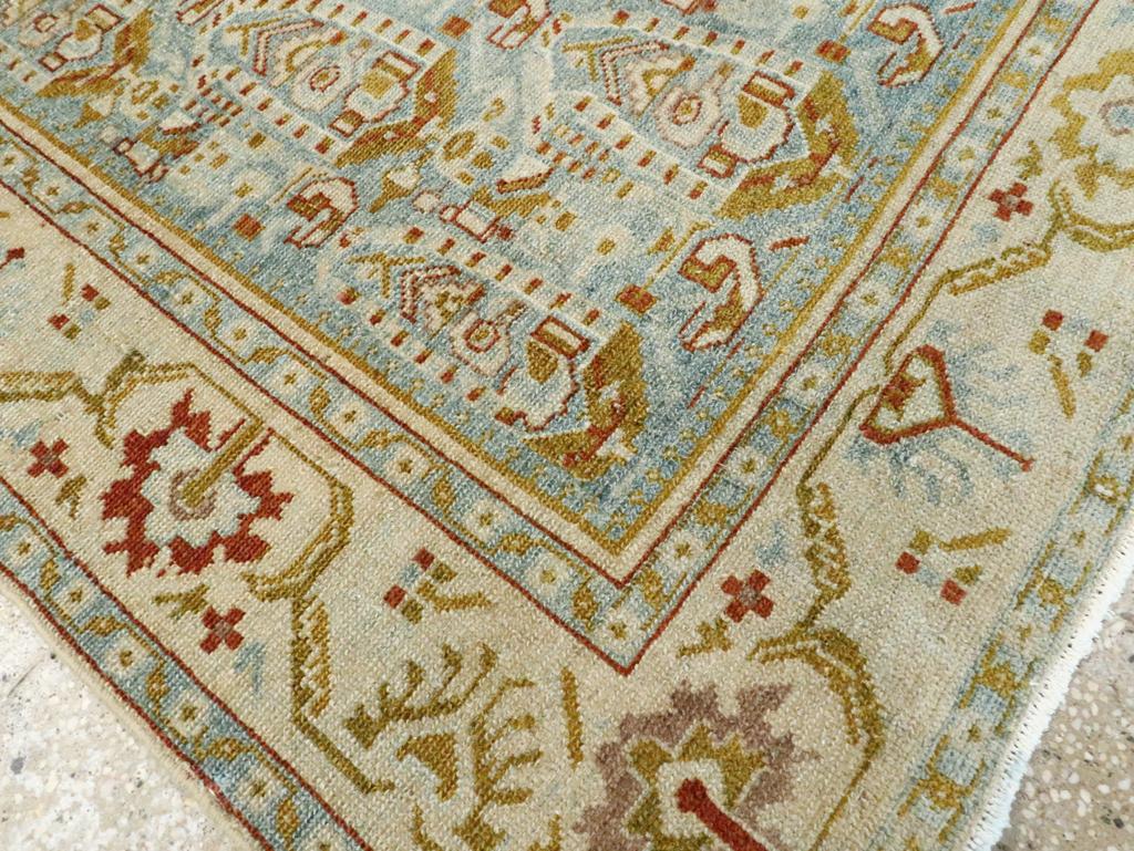 Mid-20th Century Persian Malayer Accent Rug For Sale 1