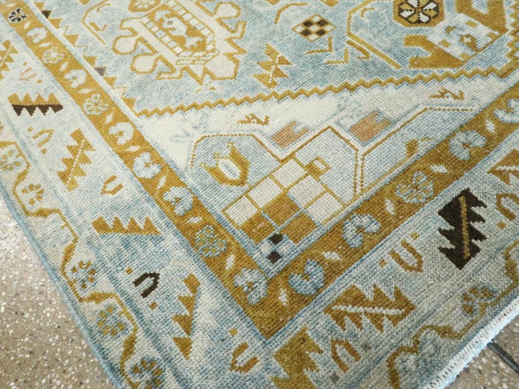 Mid-20th Century Persian Malayer Accent Rug For Sale 1