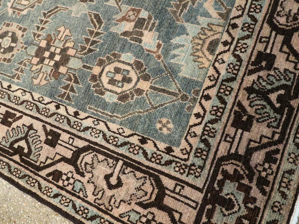 XX secolo Mid-20th Century Persian Malayer Accent Rug in vendita