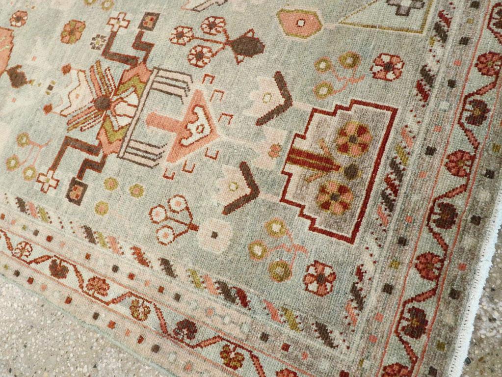 XX secolo Mid-20th Century Persian Malayer Accent Rug in vendita