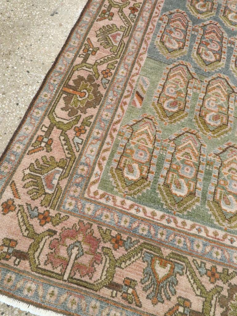 Mid-20th Century Persian Malayer Accent Rug (20. Jahrhundert) im Angebot
