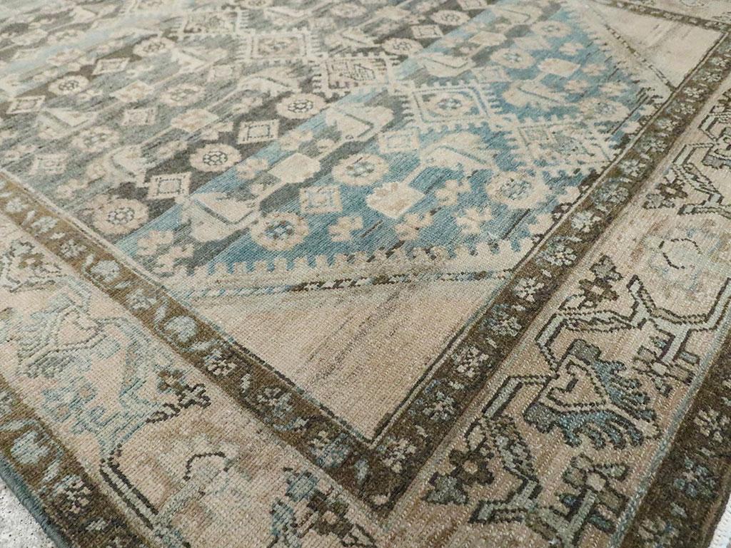 XX secolo Mid-20th Century Persian Malayer Accent Rug in vendita