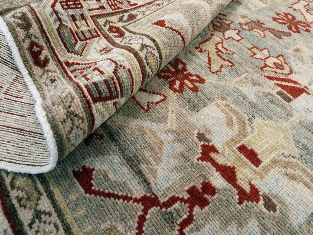 Mid-20th Century Persian Malayer Accent Rug For Sale 1