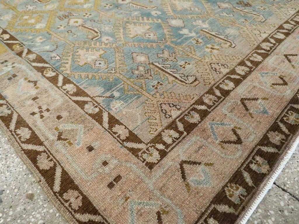 Mid-20th Century Persian Malayer Accent Rug For Sale 1