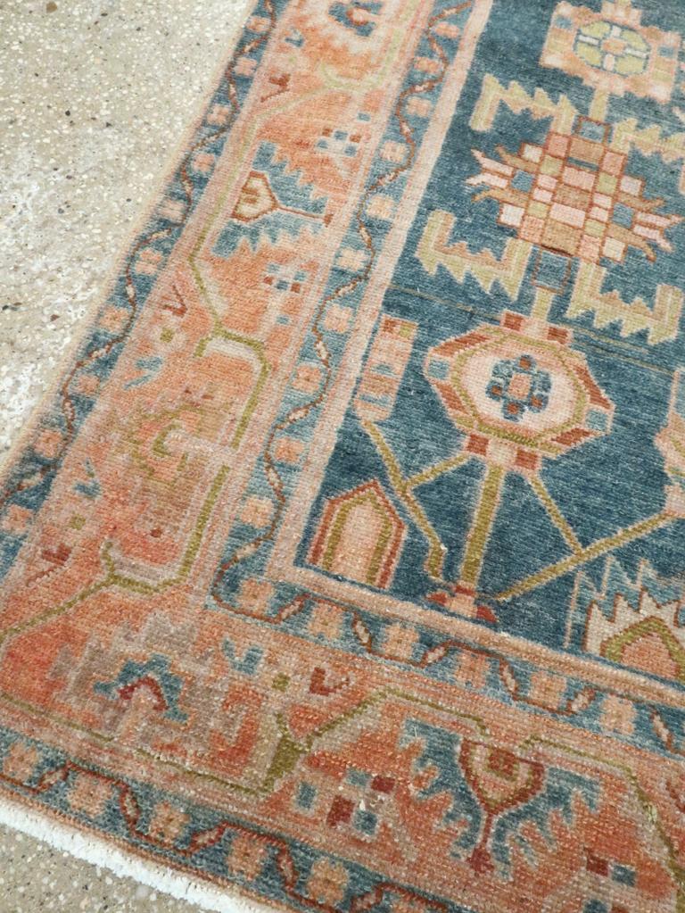 Mid-20th Century Persian Malayer Accent Rug For Sale 1