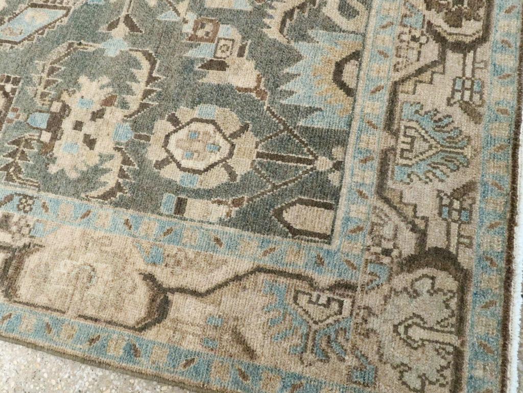 Mid-20th Century Persian Malayer Accent Rug For Sale 1