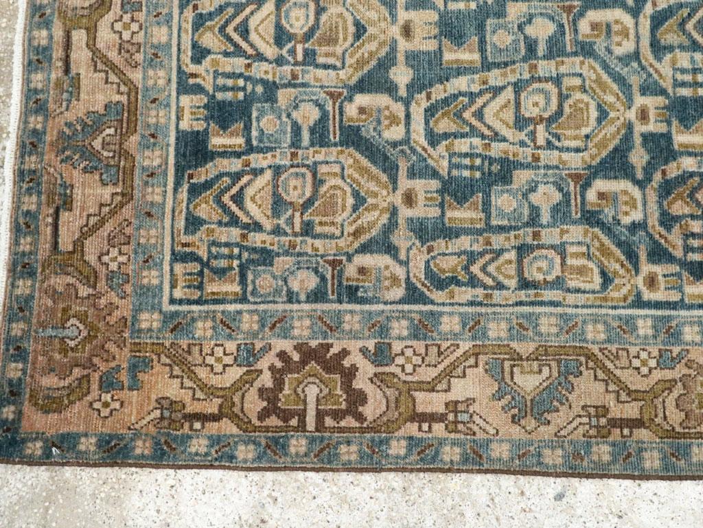 Mid-20th Century Persian Malayer Accent Rug For Sale 1