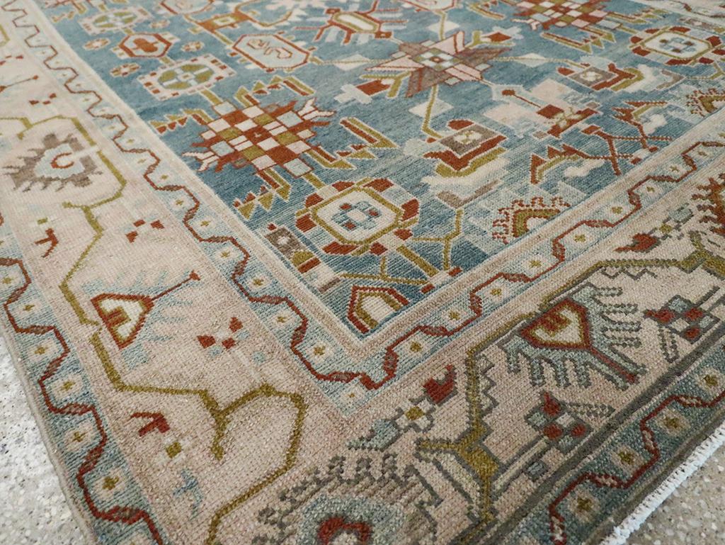 Mid-20th Century Persian Malayer Accent Rug For Sale 1