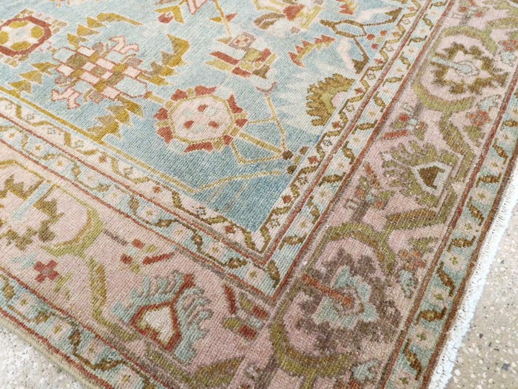 Mid-20th Century Persian Malayer Accent Rug For Sale 1