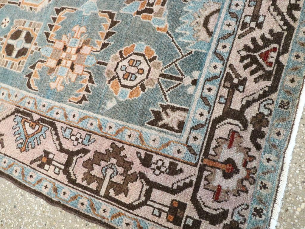 Mid-20th Century Persian Malayer Accent Rug For Sale 1
