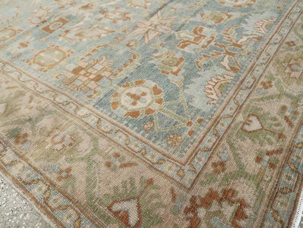 Mid-20th Century Persian Malayer Accent Rug For Sale 1