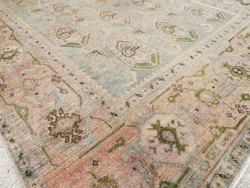 Mid-20th Century Persian Malayer Accent Rug For Sale 1