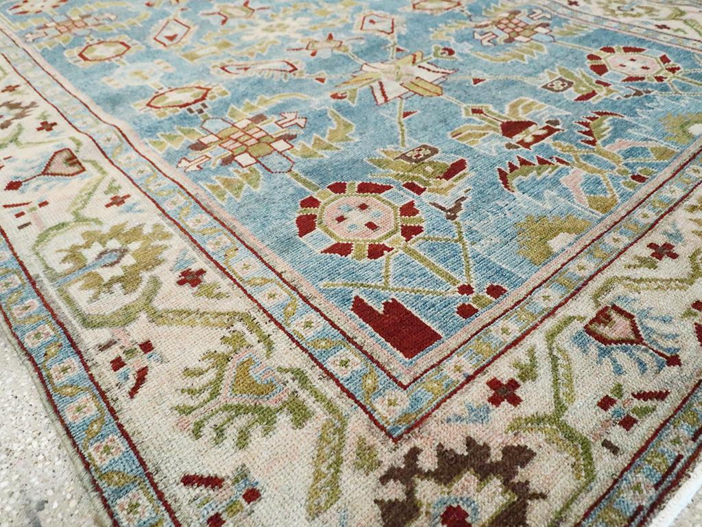 Mid-20th Century Persian Malayer Accent Rug For Sale 1