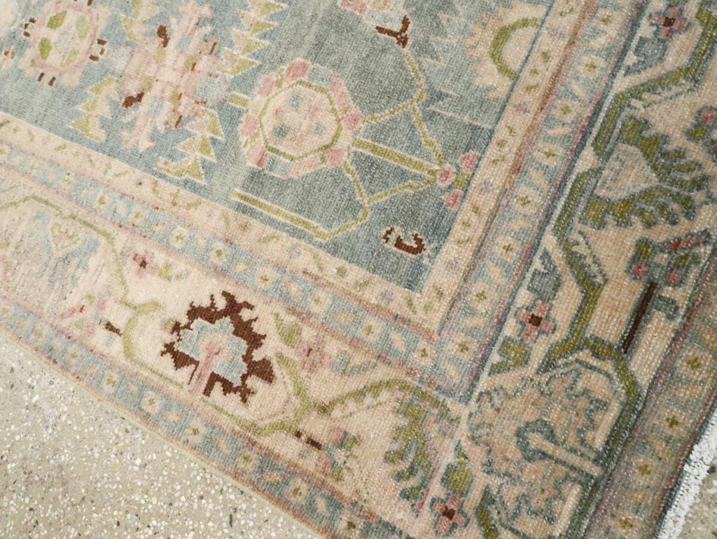 Mid-20th Century Persian Malayer Accent Rug For Sale 1