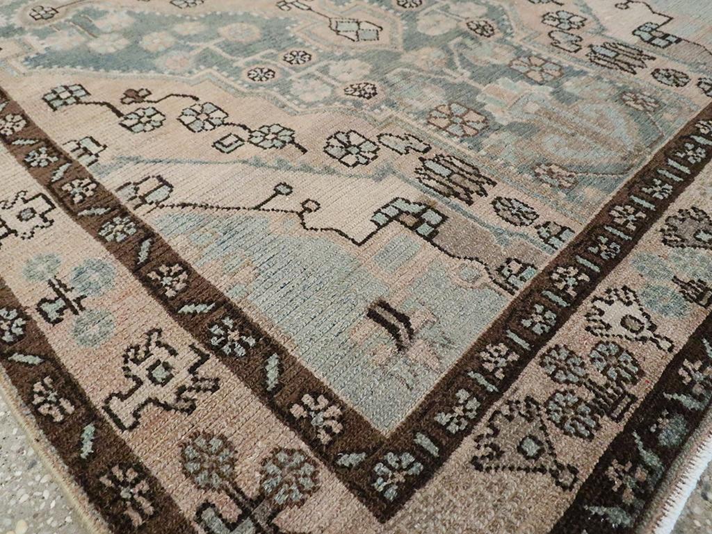 Mid-20th Century Persian Malayer Accent Rug For Sale 1