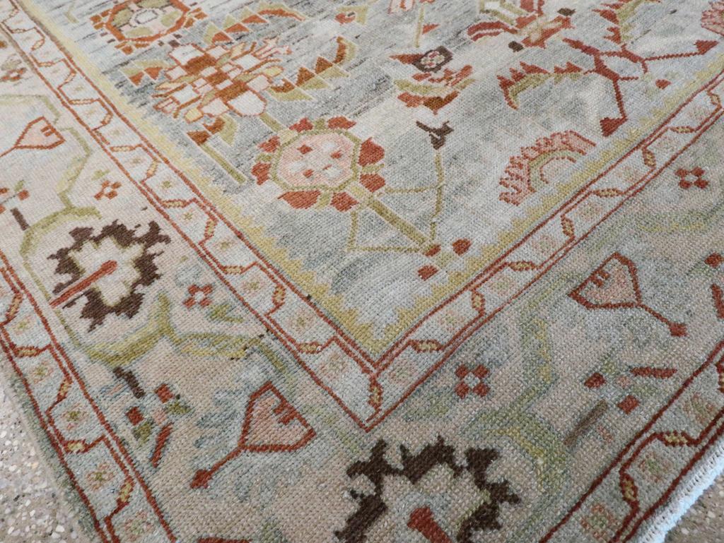 Mid-20th Century Persian Malayer Accent Rug For Sale 1