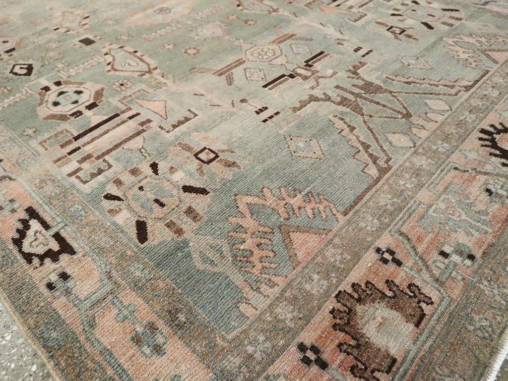 Mid-20th Century Persian Malayer Accent Rug For Sale 1