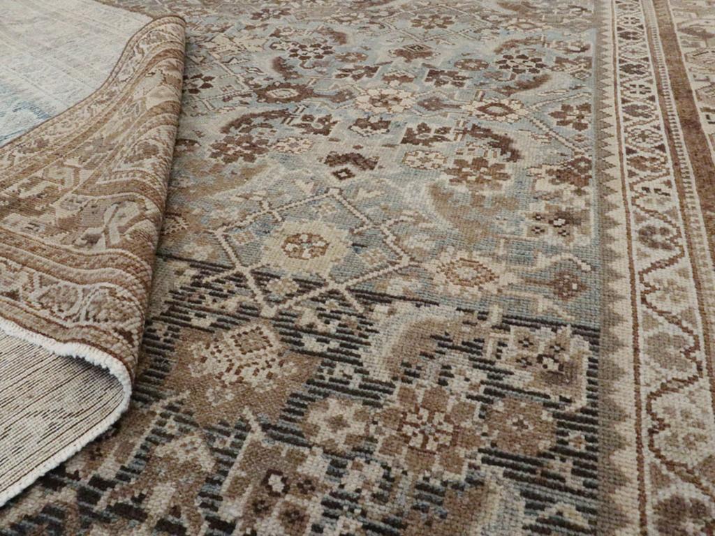 Mid-20th Century Persian Malayer Accent Rug For Sale 1