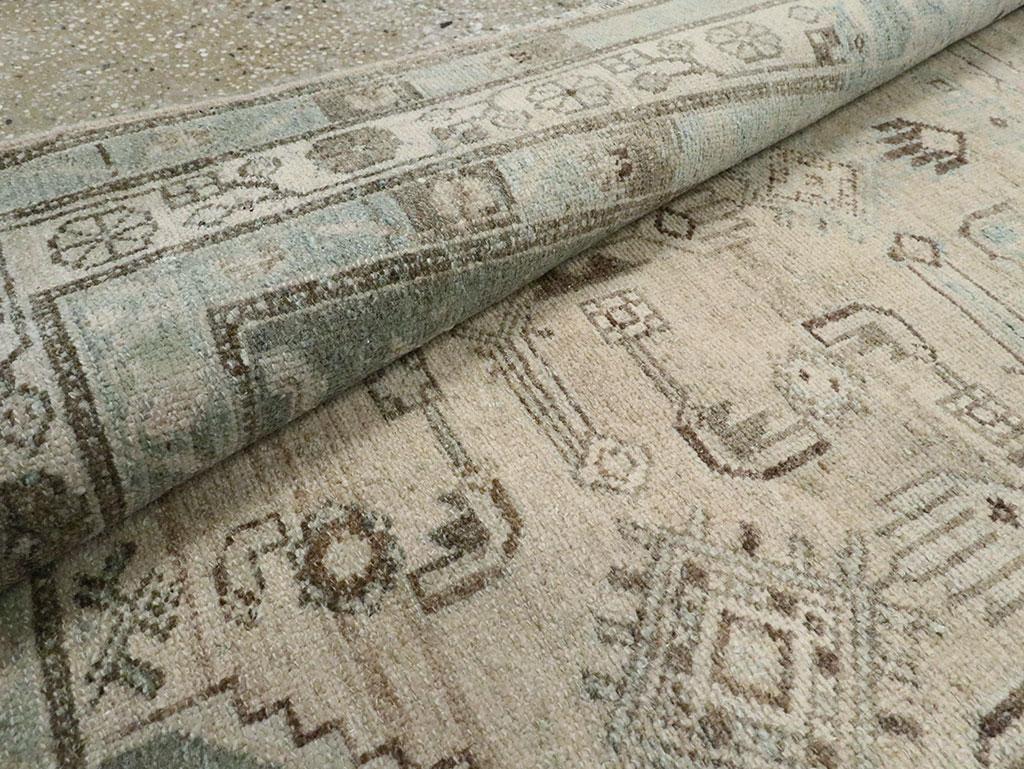 Mid-20th Century Persian Malayer Accent Rug For Sale 2