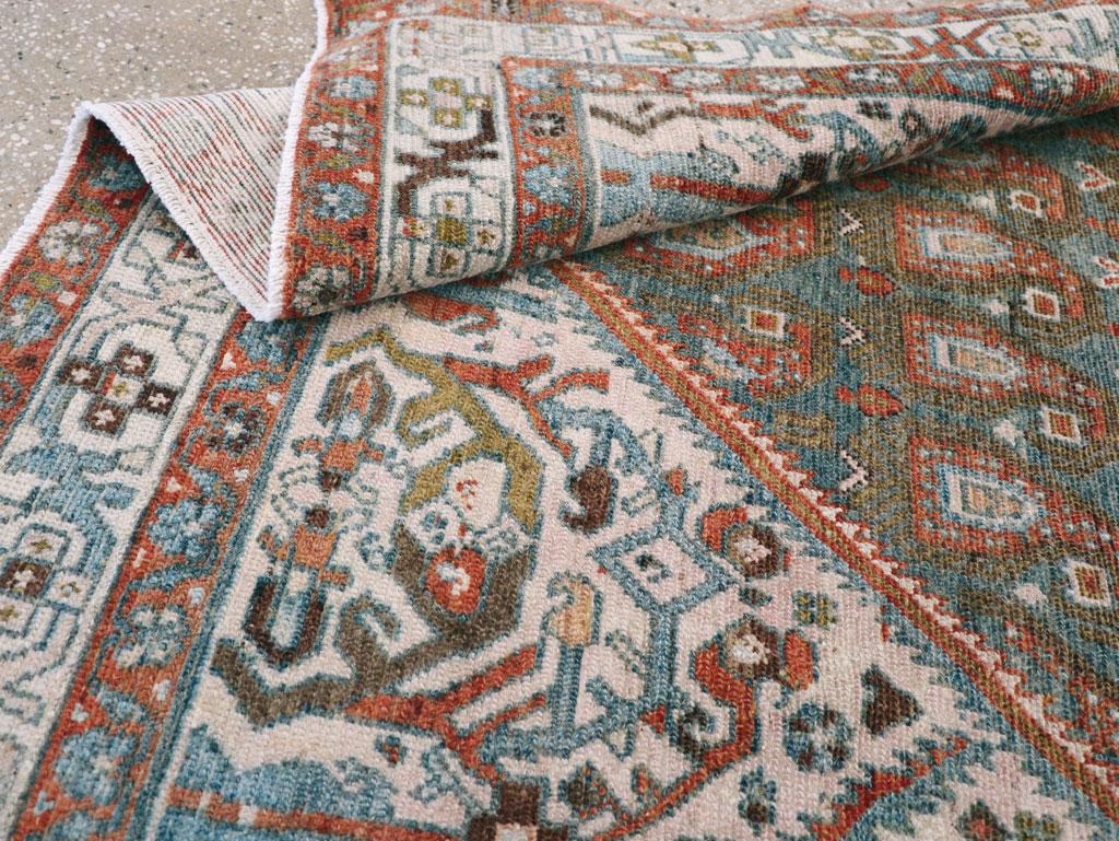 Mid-20th Century Persian Malayer Accent Rug For Sale 2