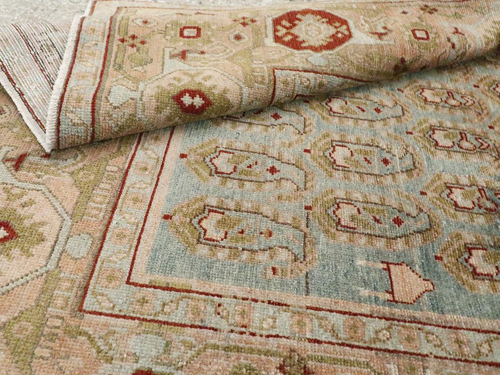 Mid-20th Century Persian Malayer Accent Rug For Sale 2
