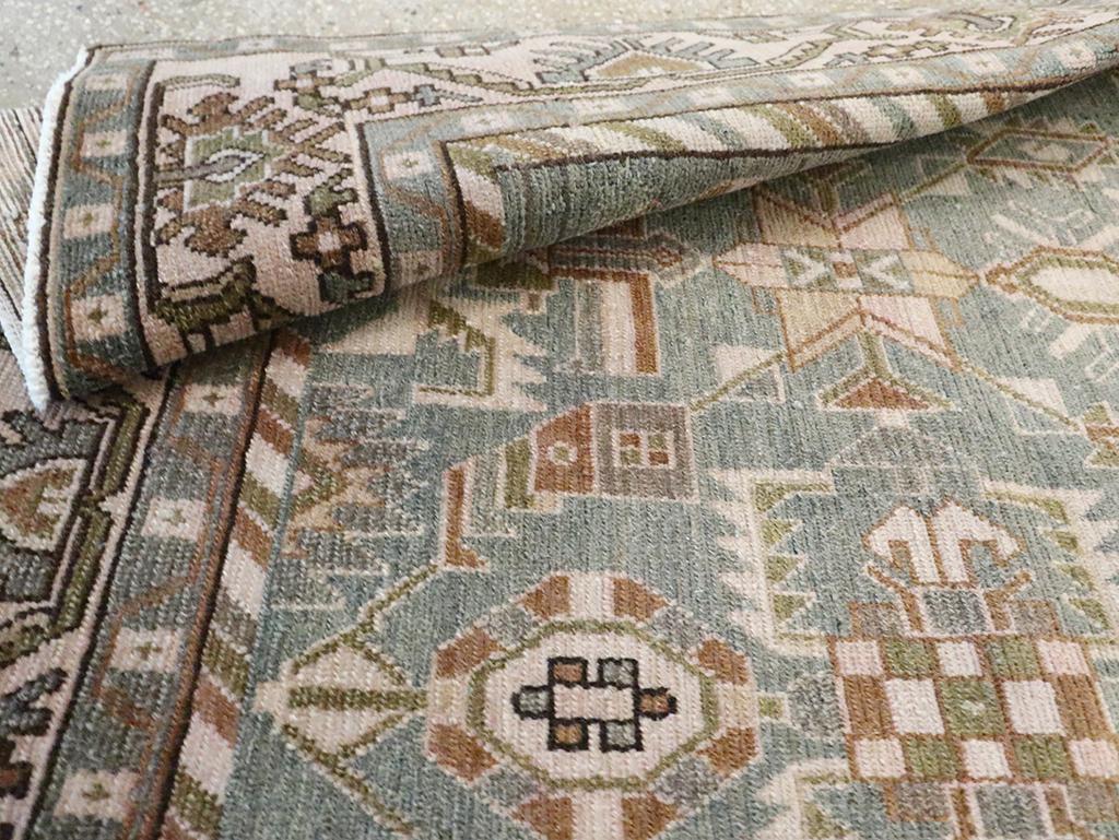 Mid-20th Century Persian Malayer Accent Rug For Sale 2