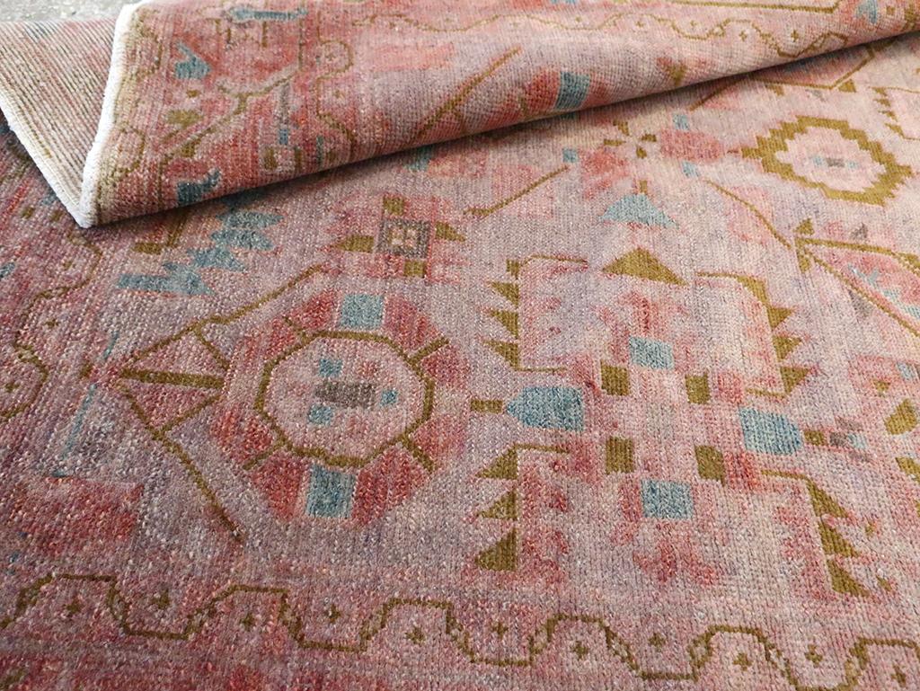 Mid-20th Century Persian Malayer Accent Rug For Sale 2