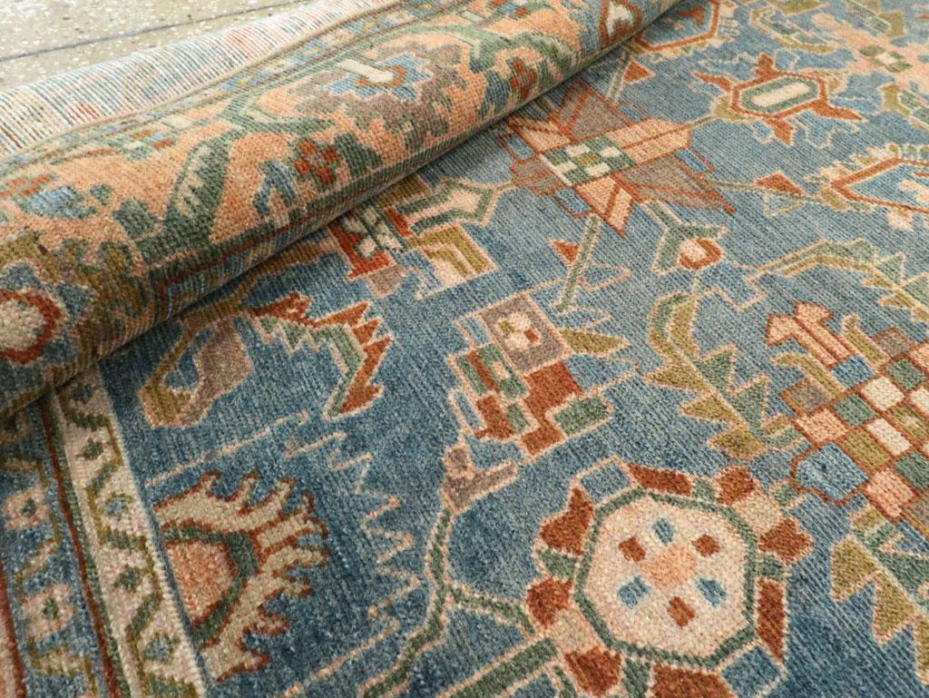 Mid-20th Century Persian Malayer Accent Rug (Wolle) im Angebot