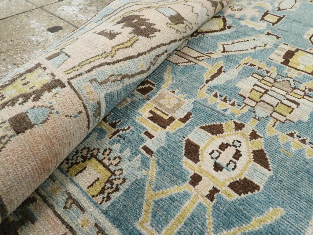 Mid-20th Century Persian Malayer Accent Rug (Wolle) im Angebot