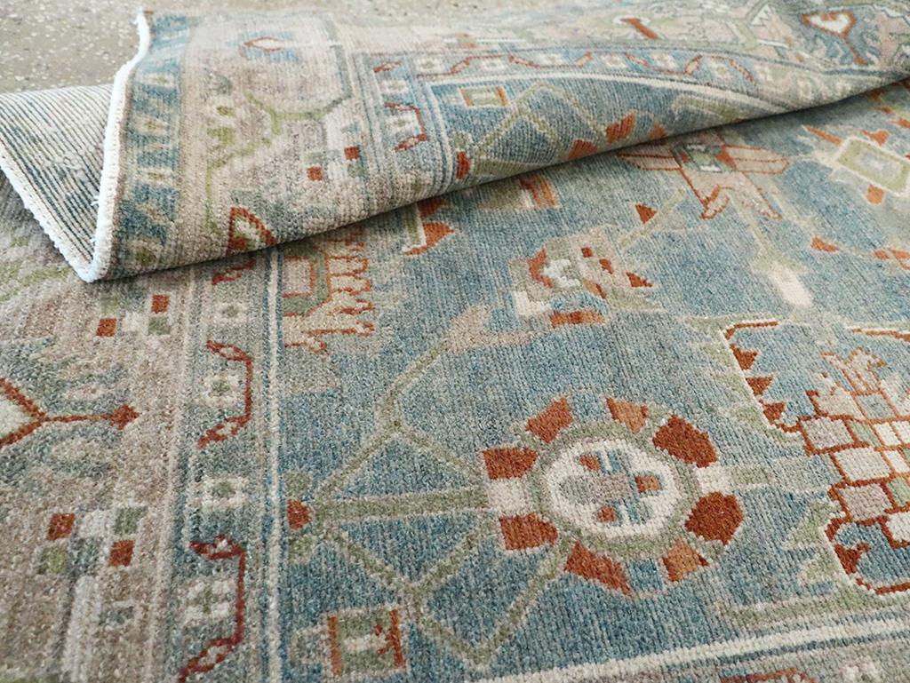 Mid-20th Century Persian Malayer Accent Rug (Wolle) im Angebot