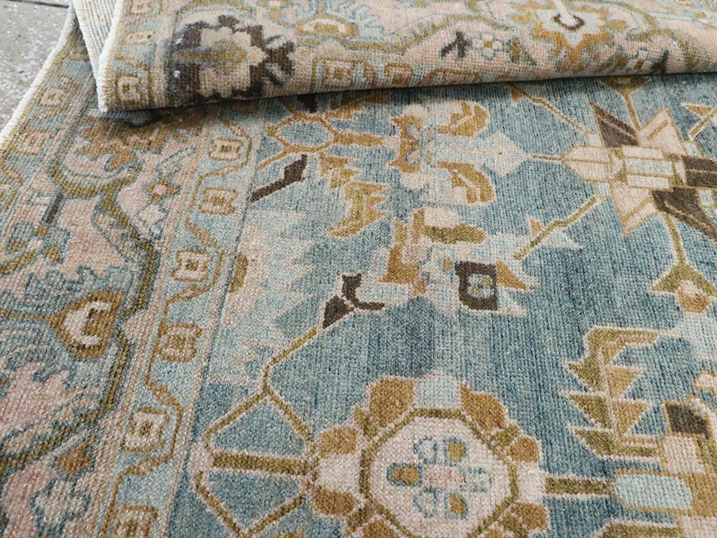 Mid-20th Century Persian Malayer Accent Rug (Wolle) im Angebot