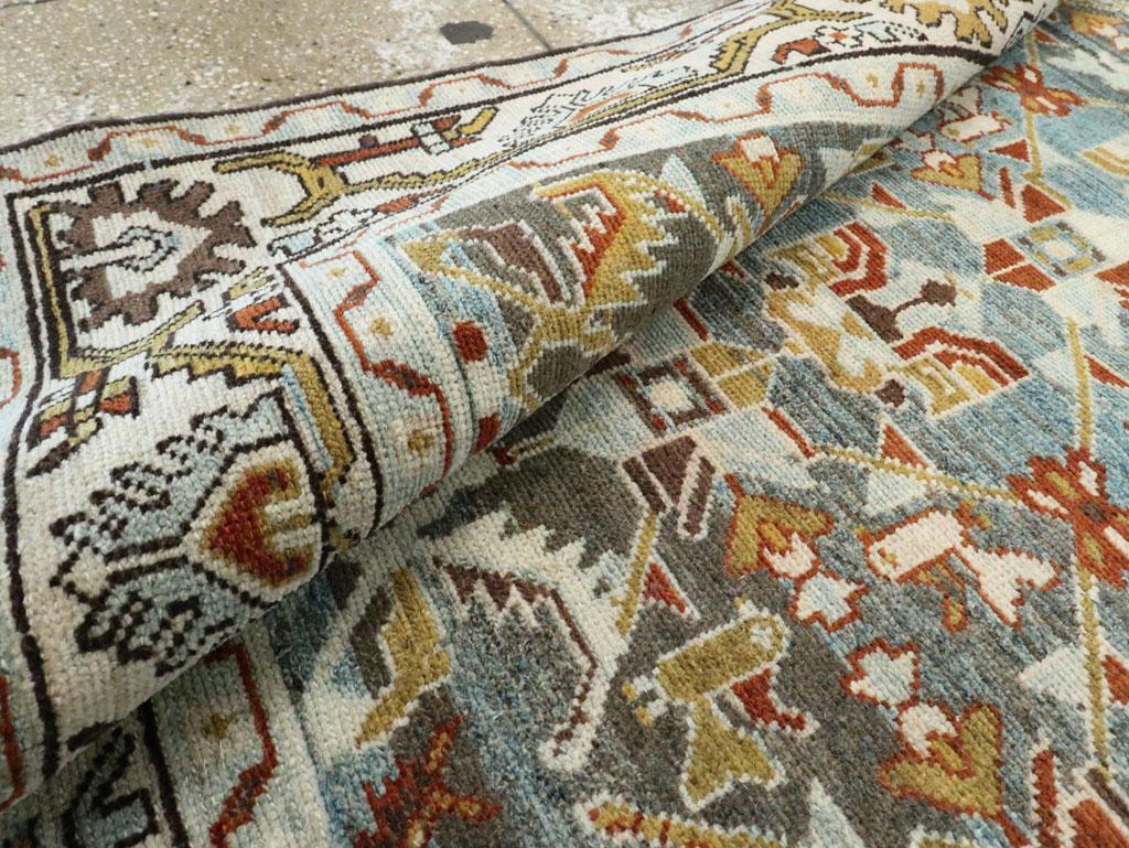 Mid-20th Century Persian Malayer Accent Rug (Wolle) im Angebot