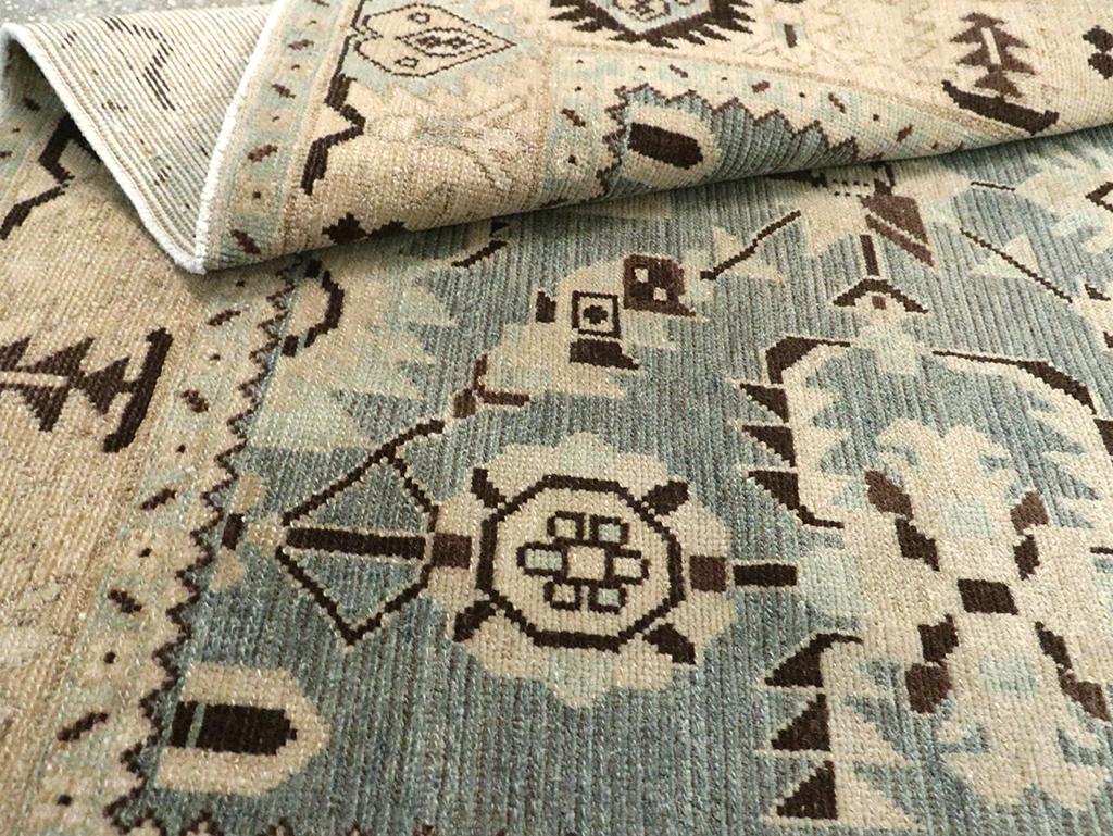 Mid-20th Century Persian Malayer Accent Rug (Wolle) im Angebot