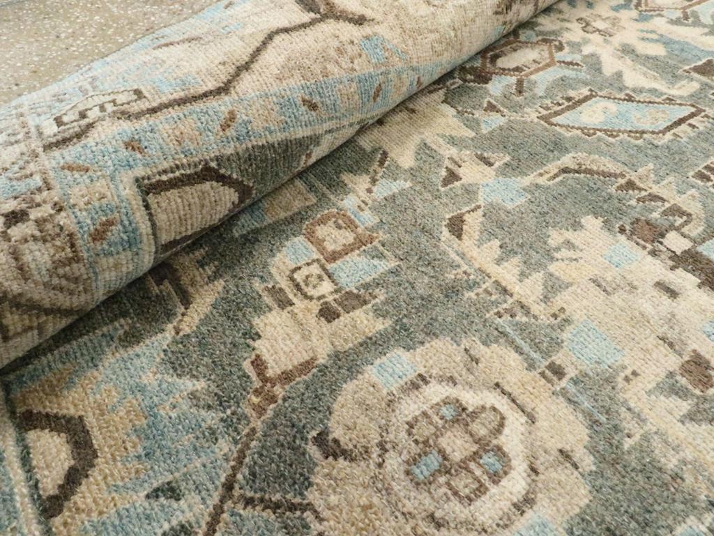 Mid-20th Century Persian Malayer Accent Rug For Sale 2