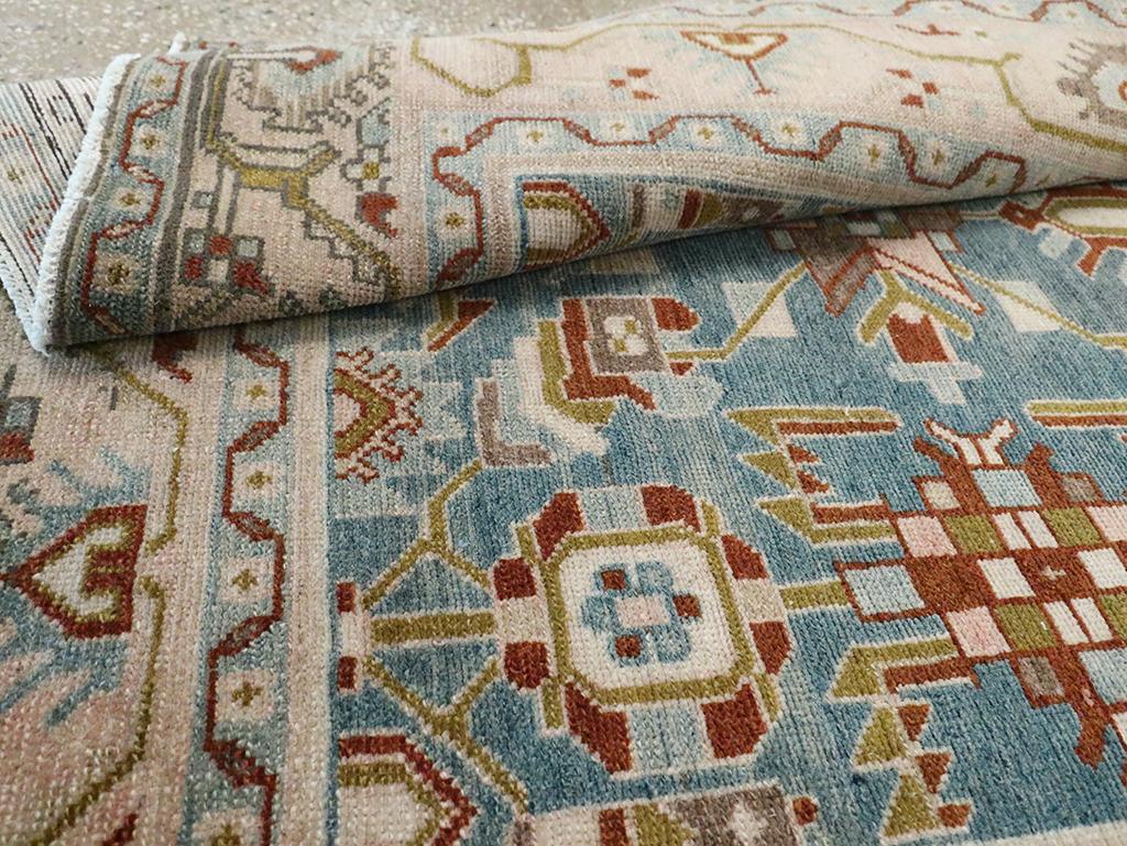 Mid-20th Century Persian Malayer Accent Rug For Sale 2