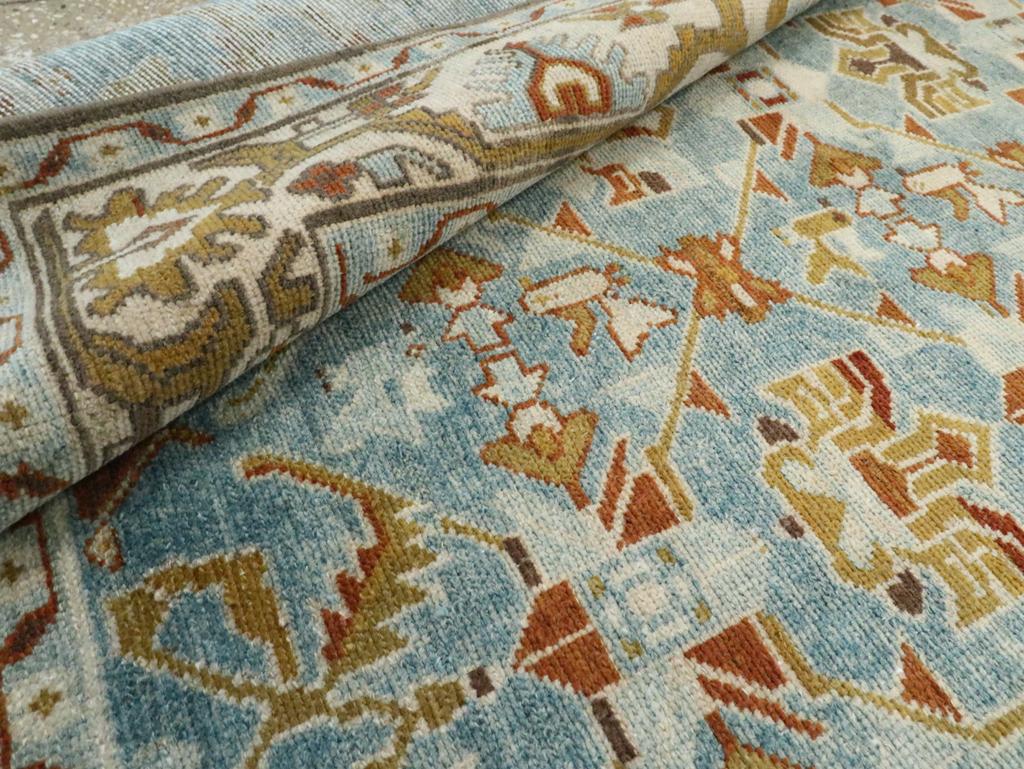 Mid-20th Century Persian Malayer Accent Rug For Sale 2
