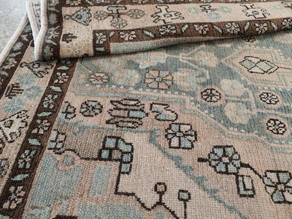Mid-20th Century Persian Malayer Accent Rug For Sale 2