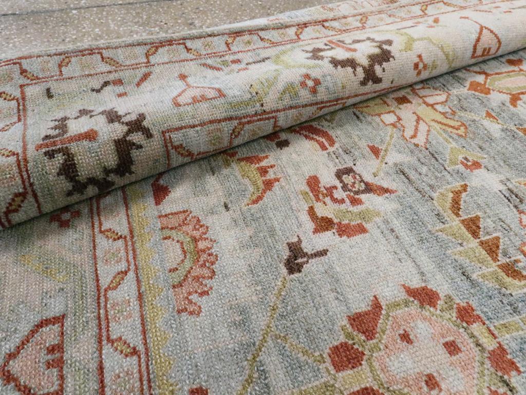 Mid-20th Century Persian Malayer Accent Rug For Sale 2