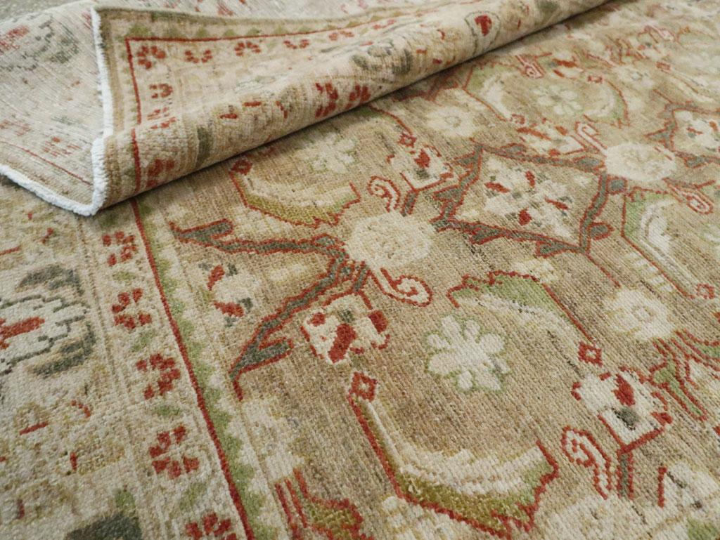 Mid-20th Century Persian Malayer Accent Rug im Angebot 1