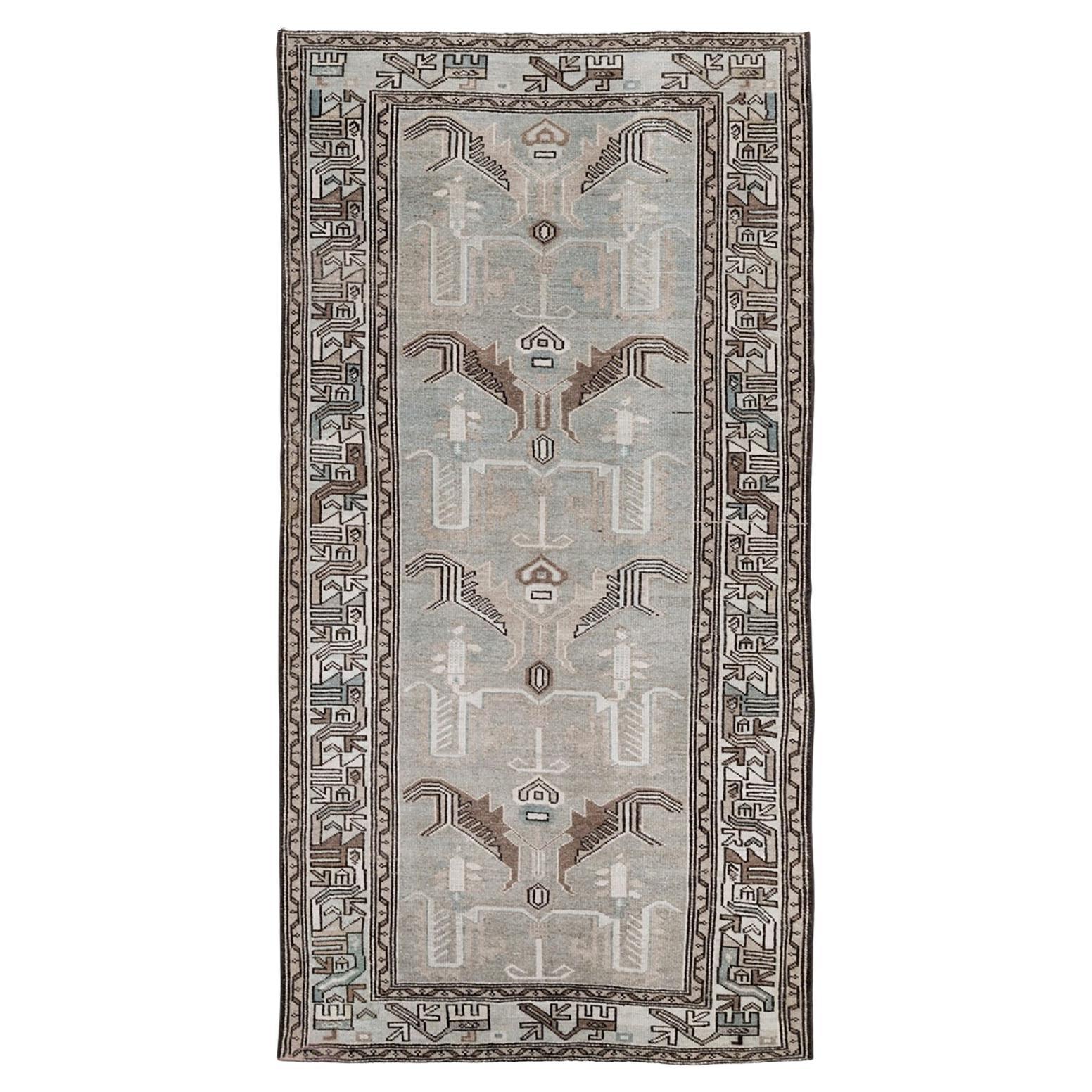 Mid-20th Century Persian Malayer Accent Rug