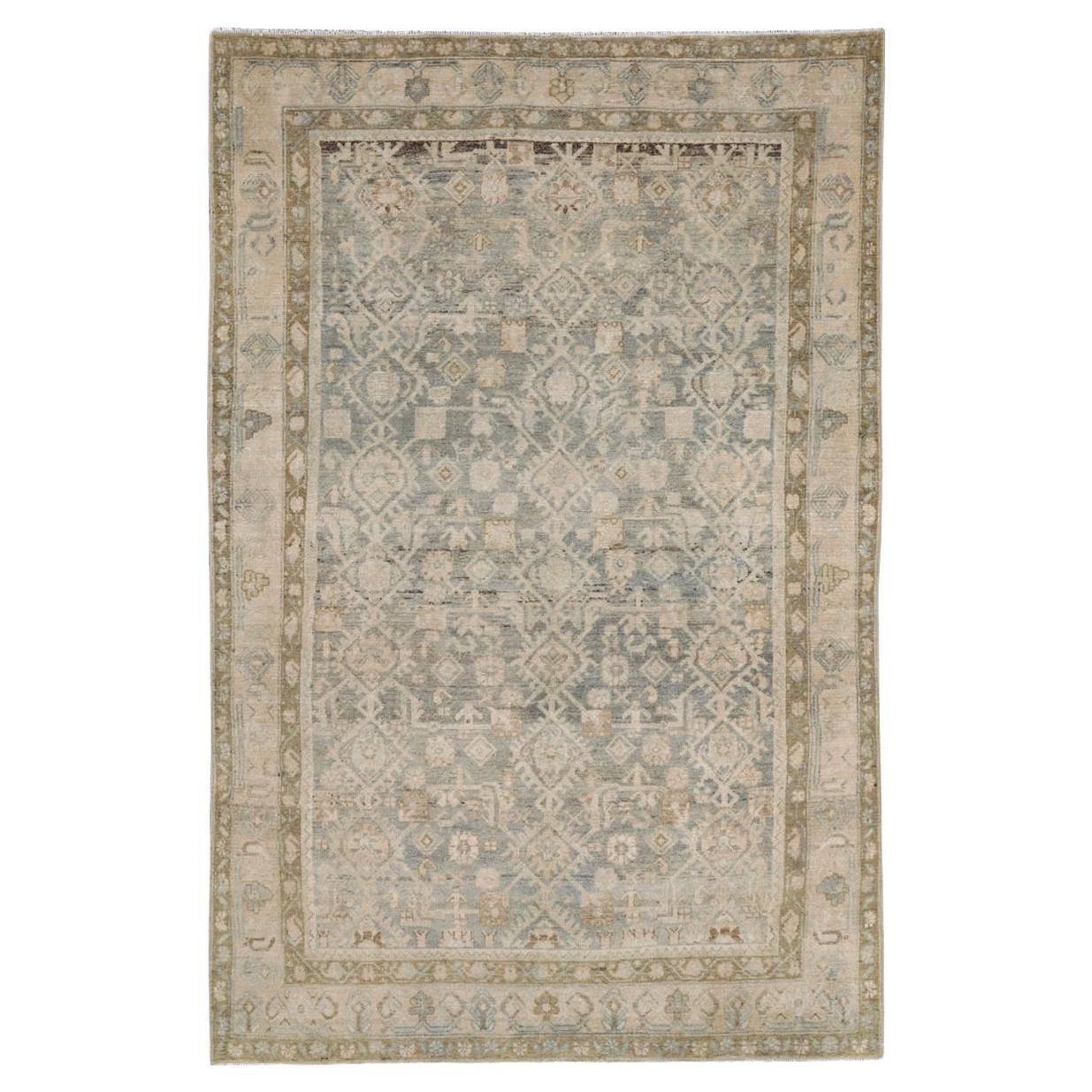 Mid-20th Century Persian Malayer Accent Rug