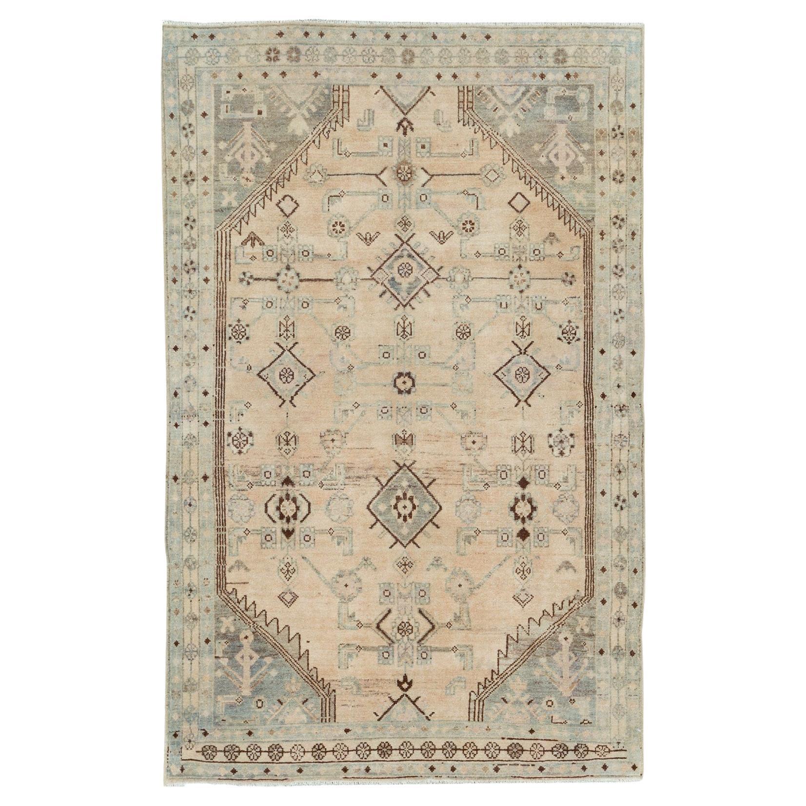 Tapis persan Malayer d'accentuation du milieu du 20e siècle