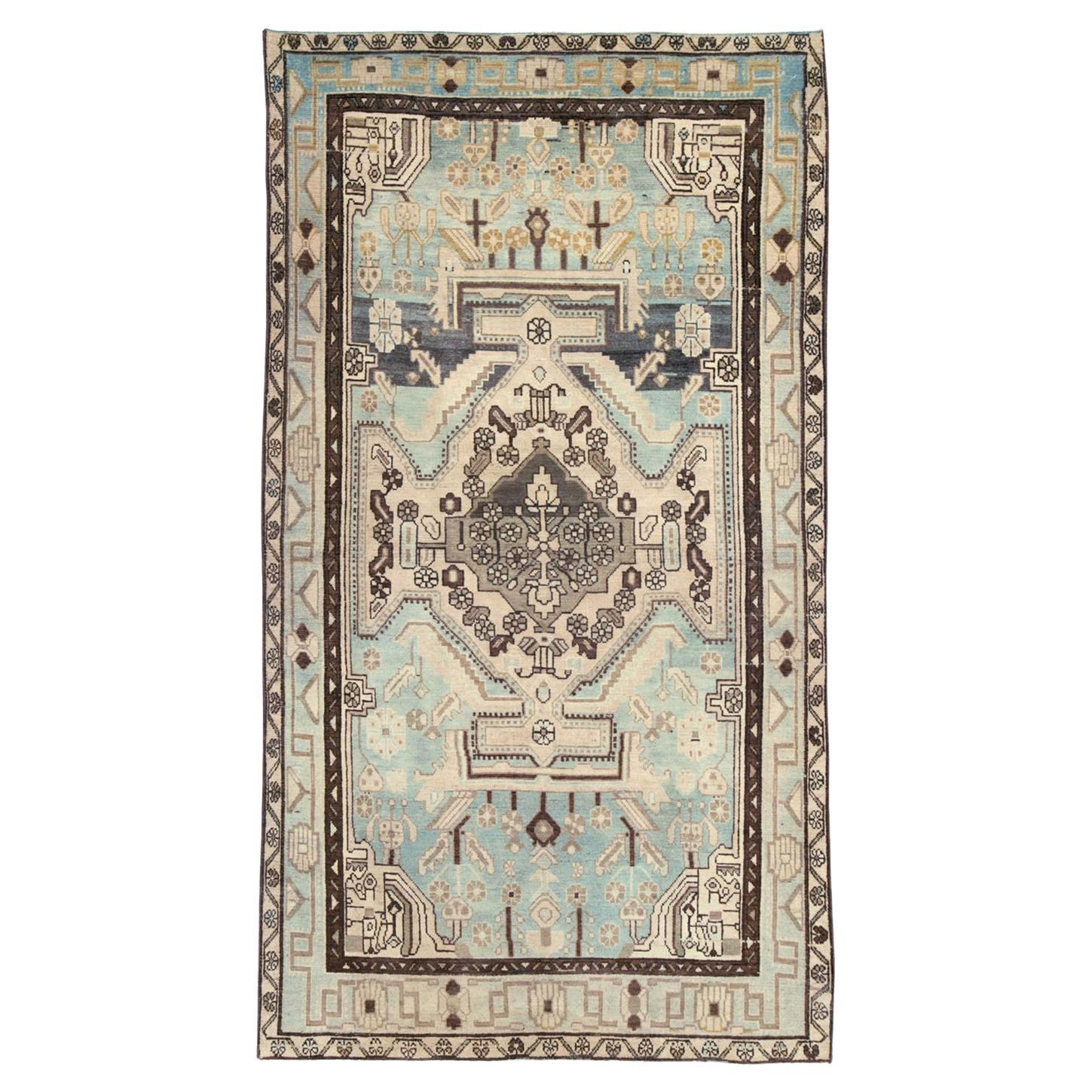 Mid-20th Century Persian Malayer Accent Rug