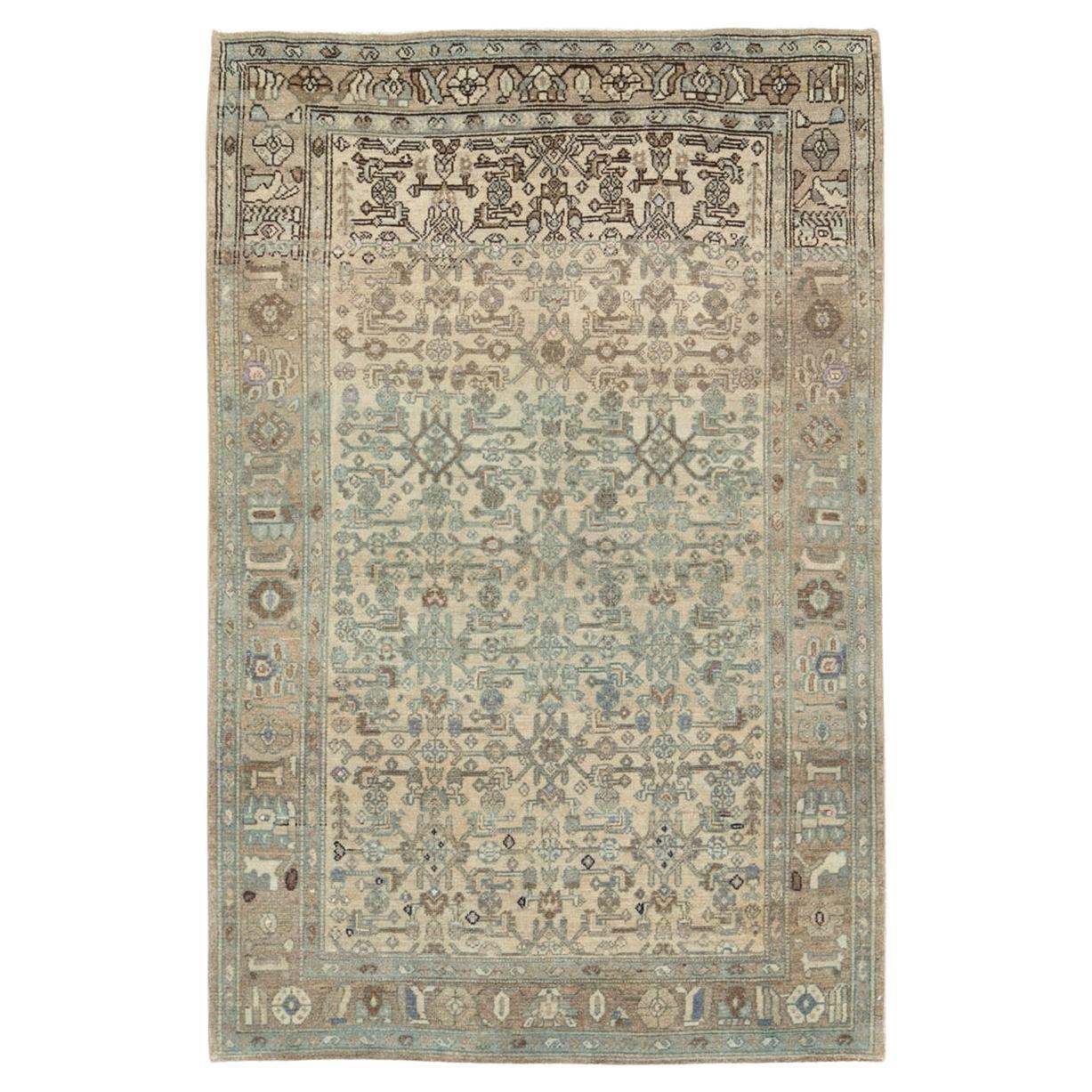Mid-20th Century Persian Malayer Accent Rug