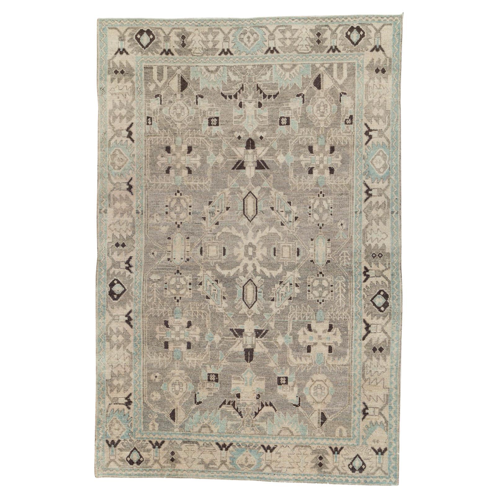 Mid-20th Century Persian Malayer Accent Rug