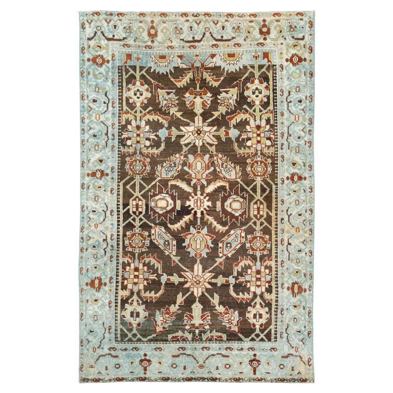 Mid-20th Century Persian Malayer Accent Rug