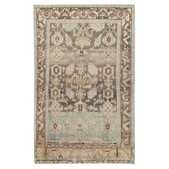 Tapis persan Malayer d'accentuation du milieu du 20e siècle