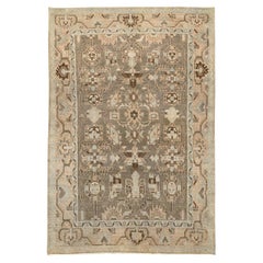 Tapis persan Malayer d'accentuation du milieu du 20e siècle